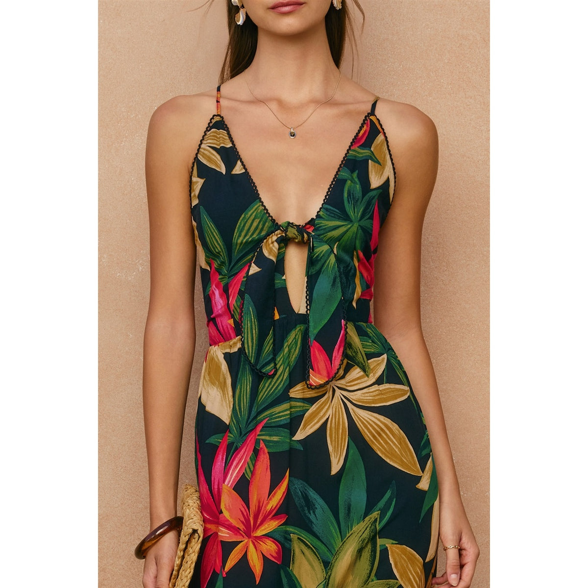 Cabo Dreams Front Knot Maxi Dress