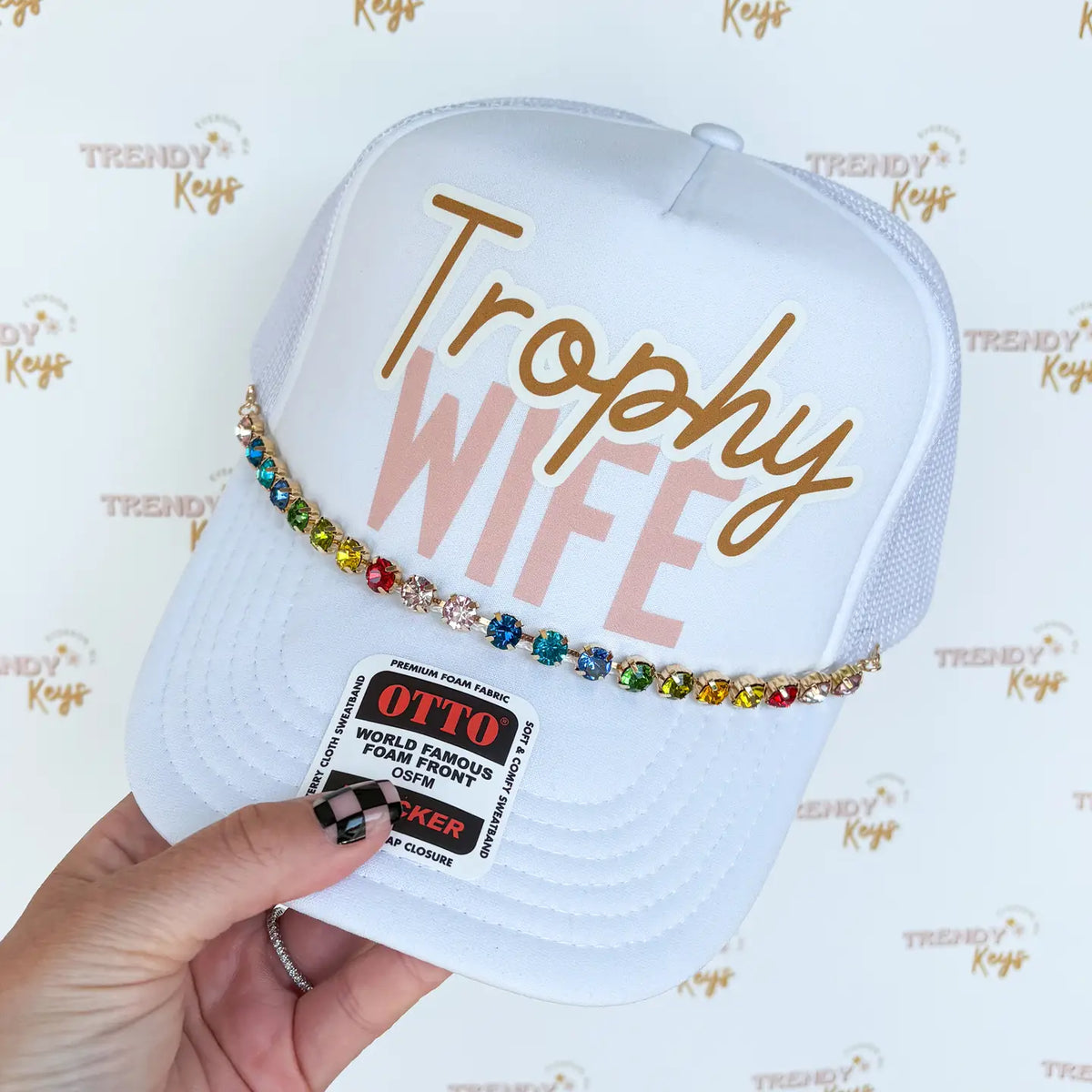 Trophy Wife Graphic Trucker Hat