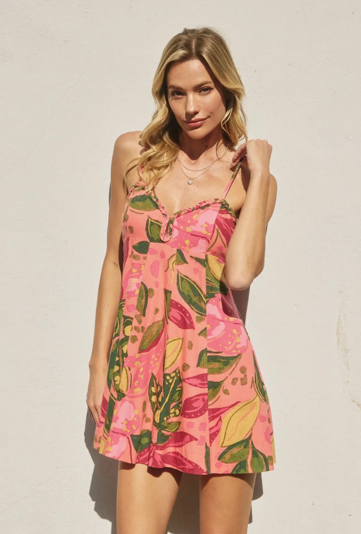 Just Like Paradise Braided Sweetheart Dress