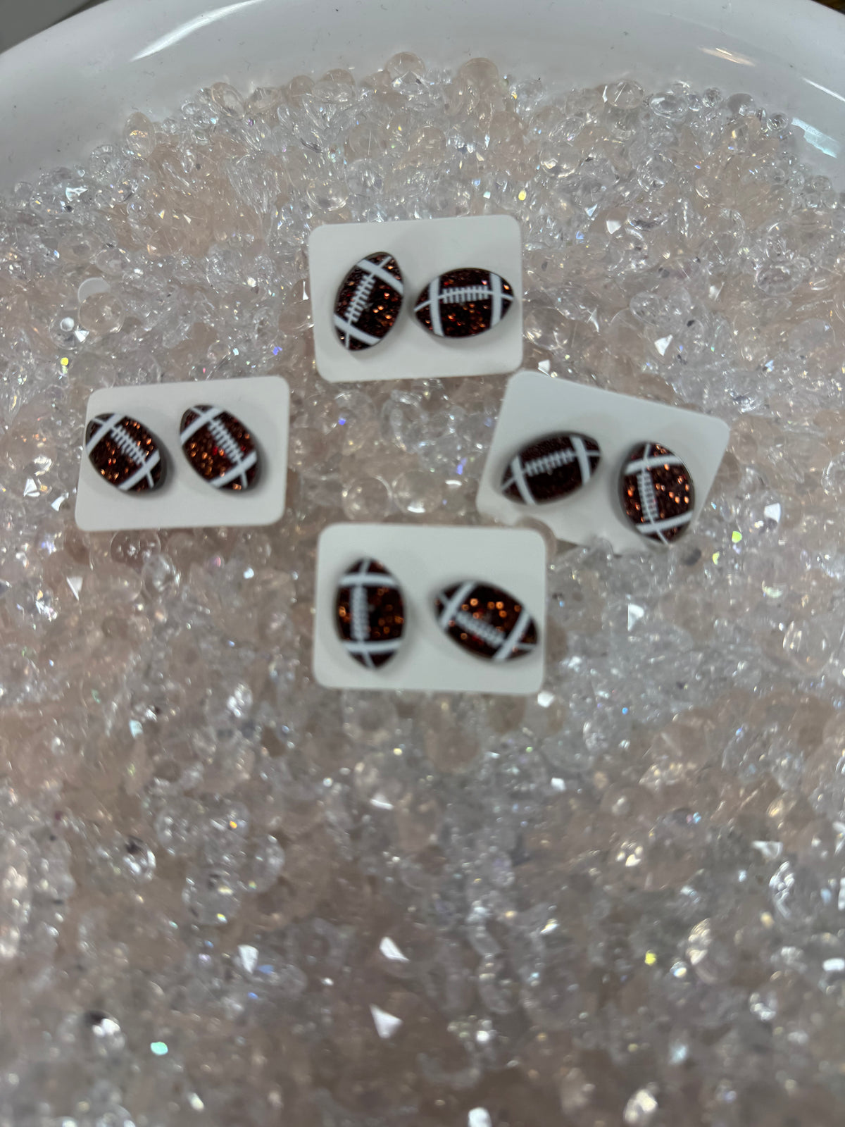 Football Stud Earrings