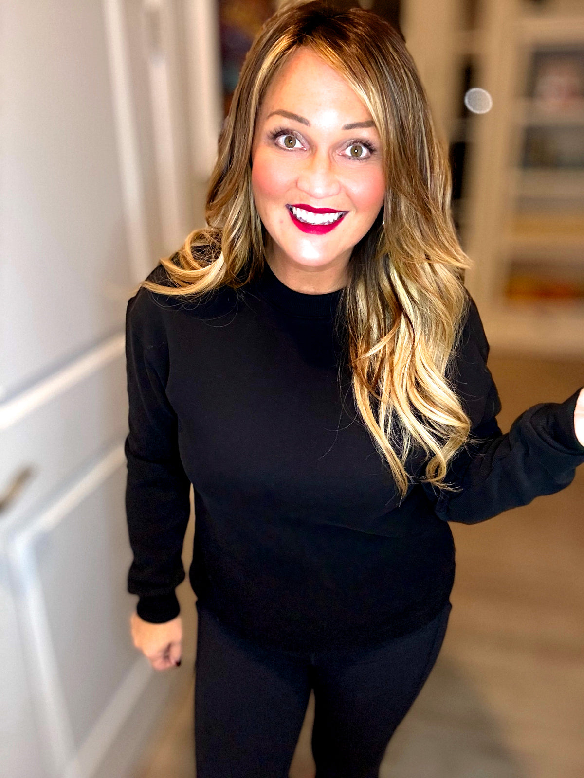 Long Sleeve Round Neck Soft Knit Top