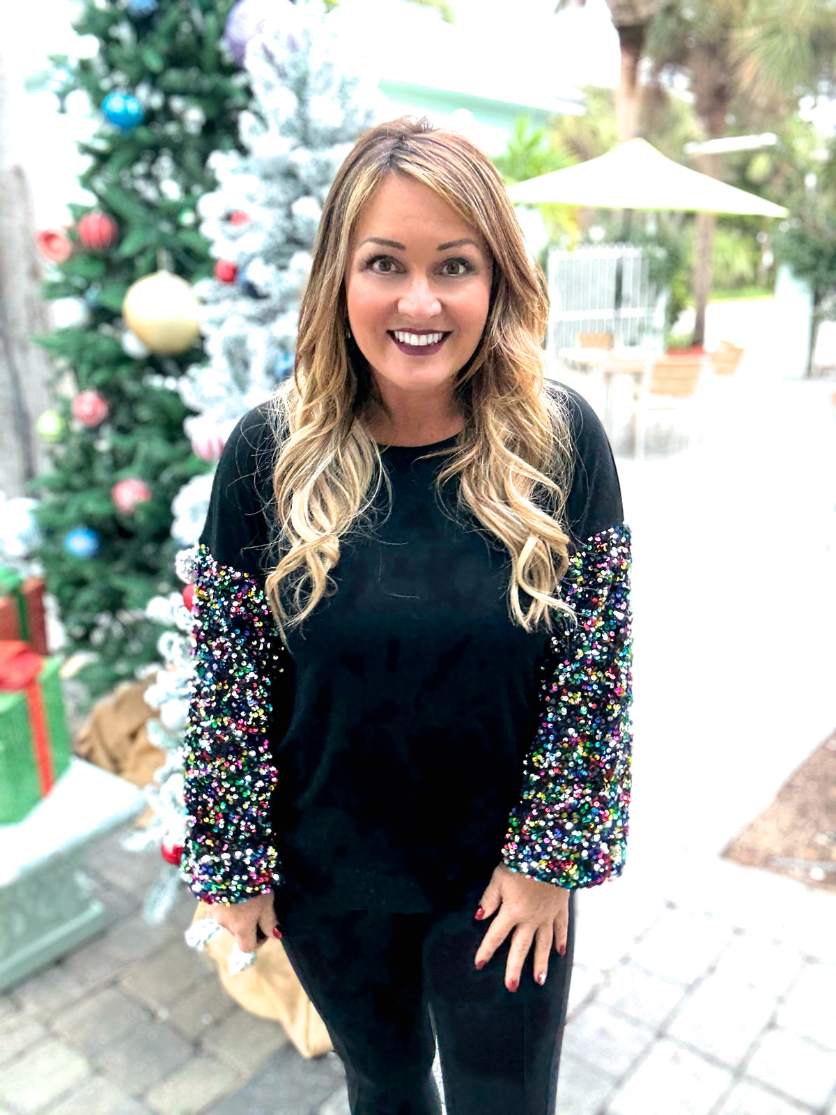 Vegas Lights Sequin Top