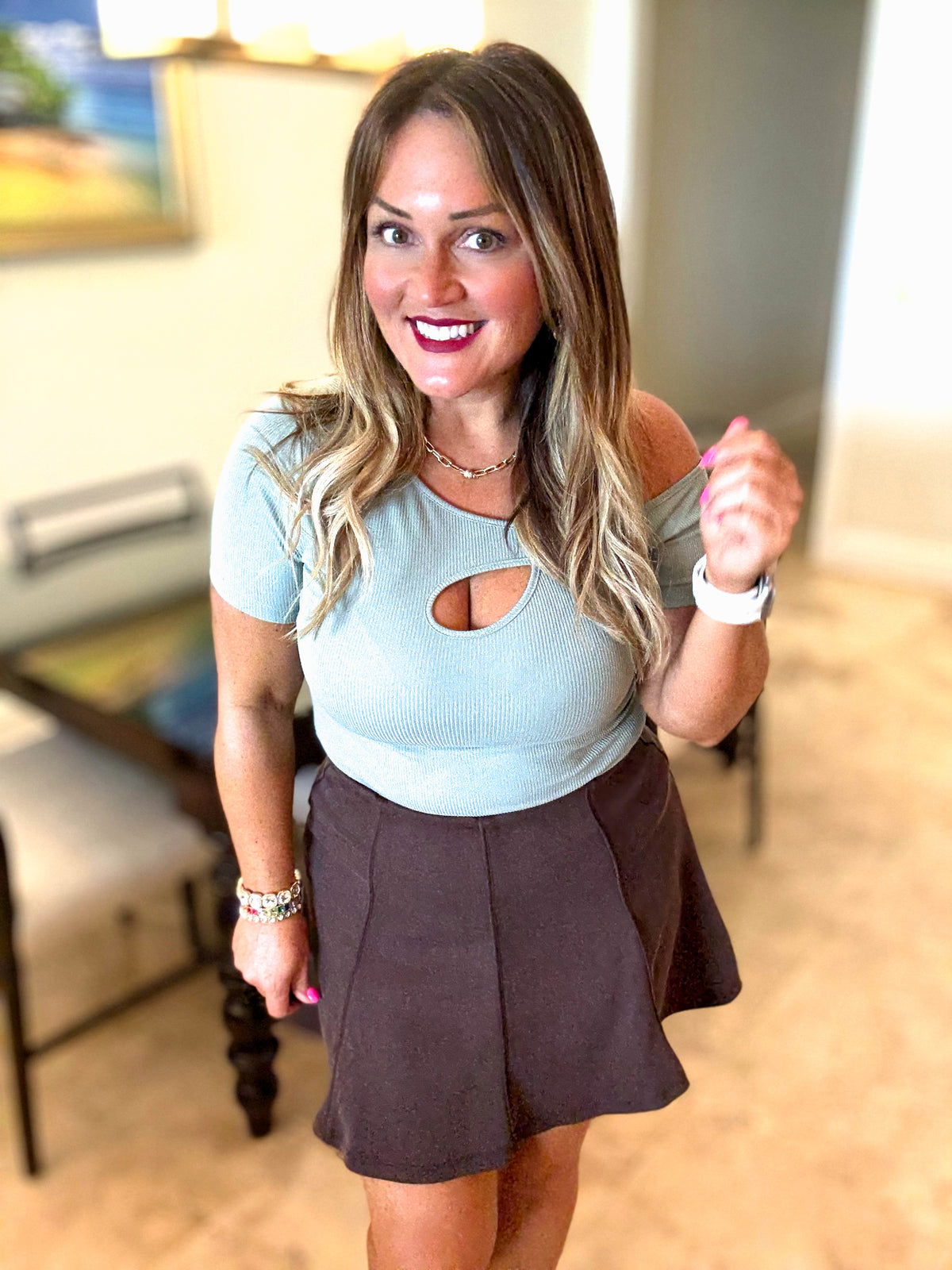 Espresso Lane Buttery Soft Skirt