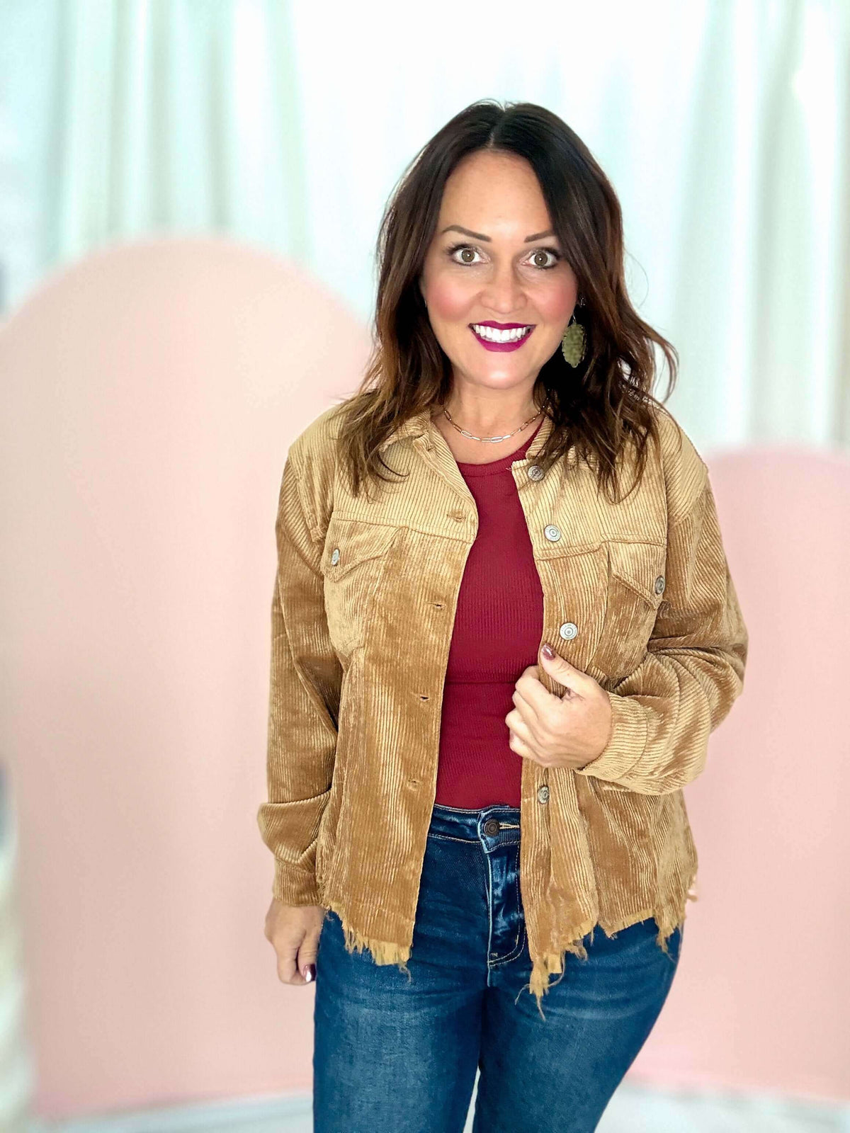  Corduroy Classic Cropped Jacket - Womens Clothing