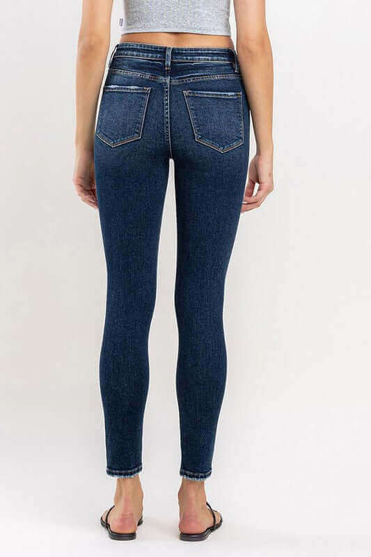 Ladies High Rise Skinny Ankle Jeans