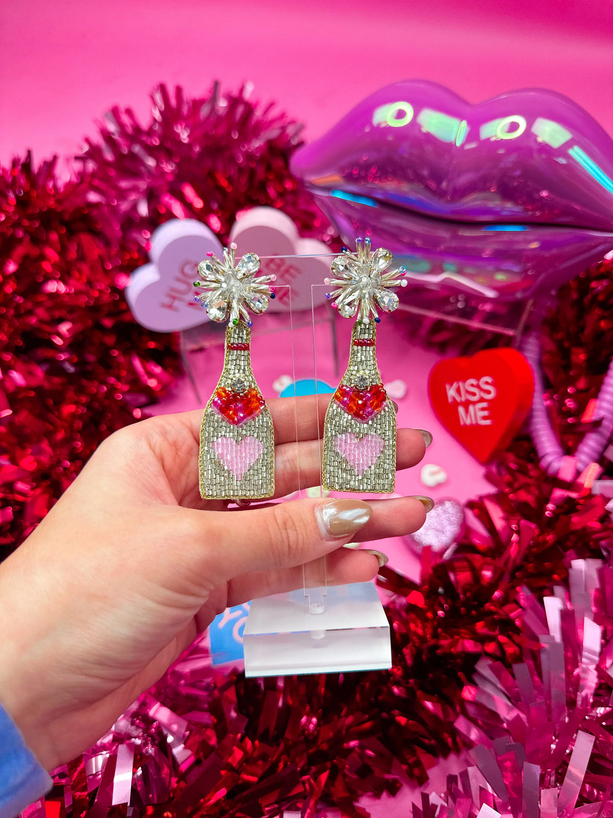 Taylor Shaye|Beaded Heart Bottles