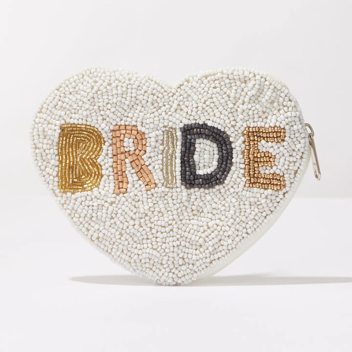 BRIDE Seed Beads Canvas Pouch