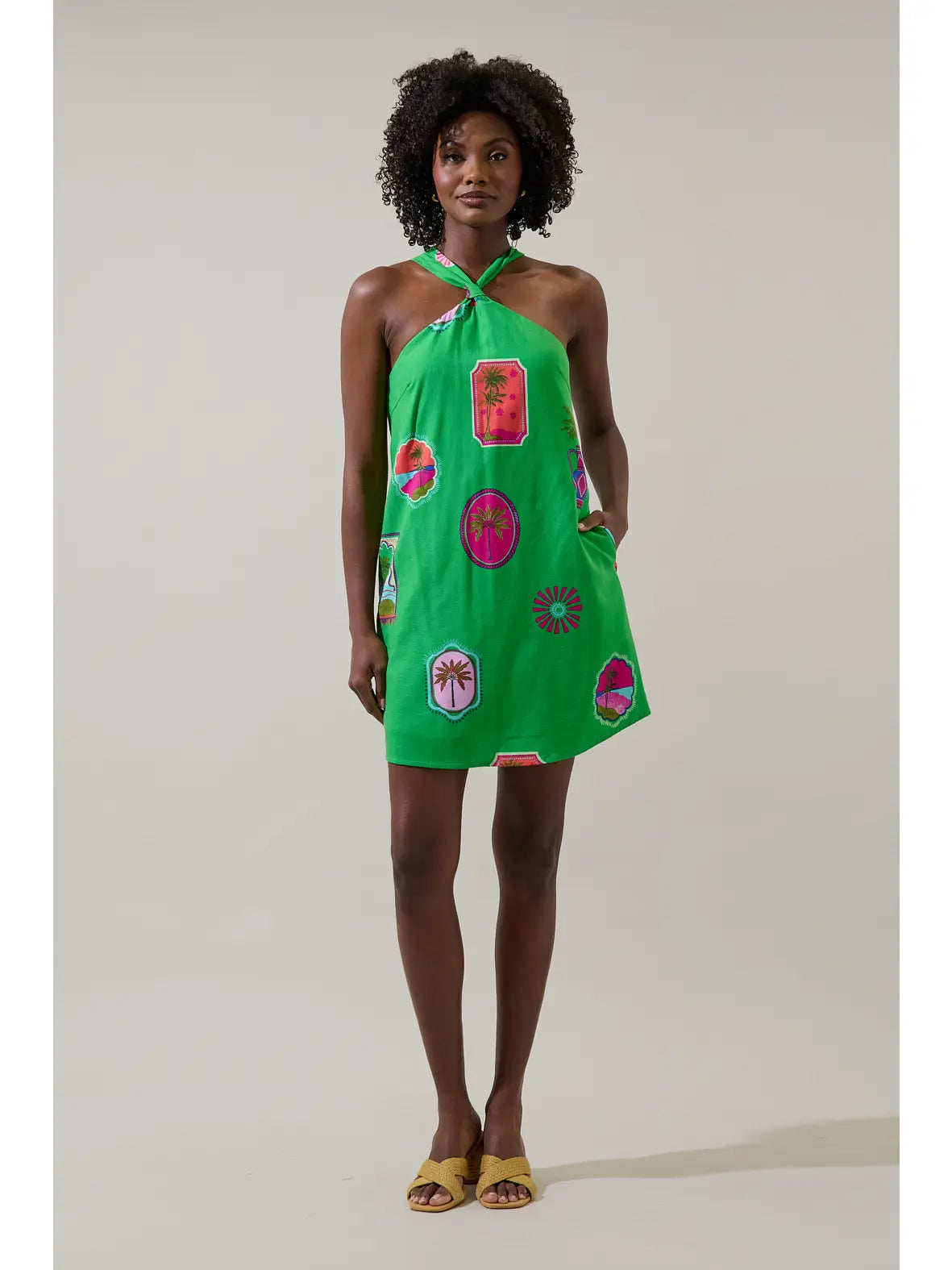 Postcard from Palm Beach Halter Dress